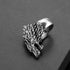 Bague Loup Tête de Loup (Acier)